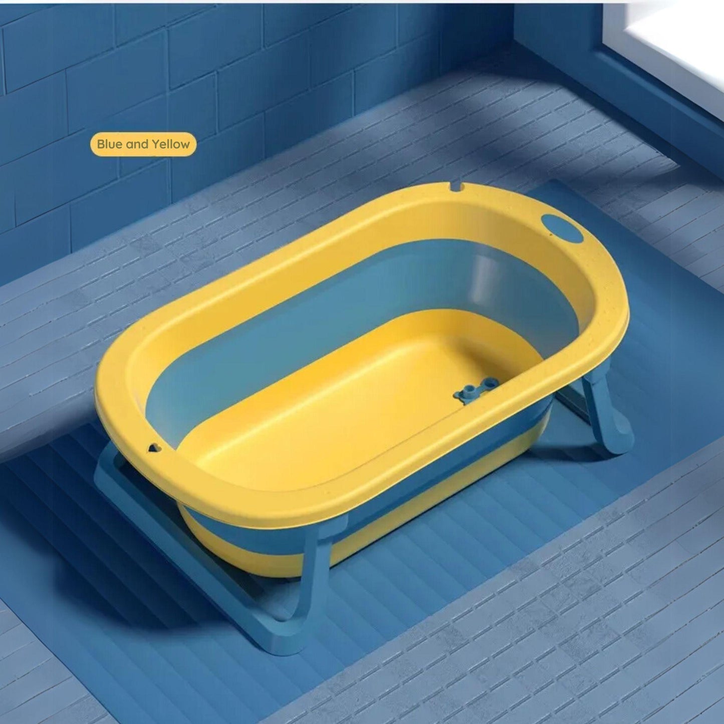 LittleSprout Foldable Baby Bath Tub with Newborn Support