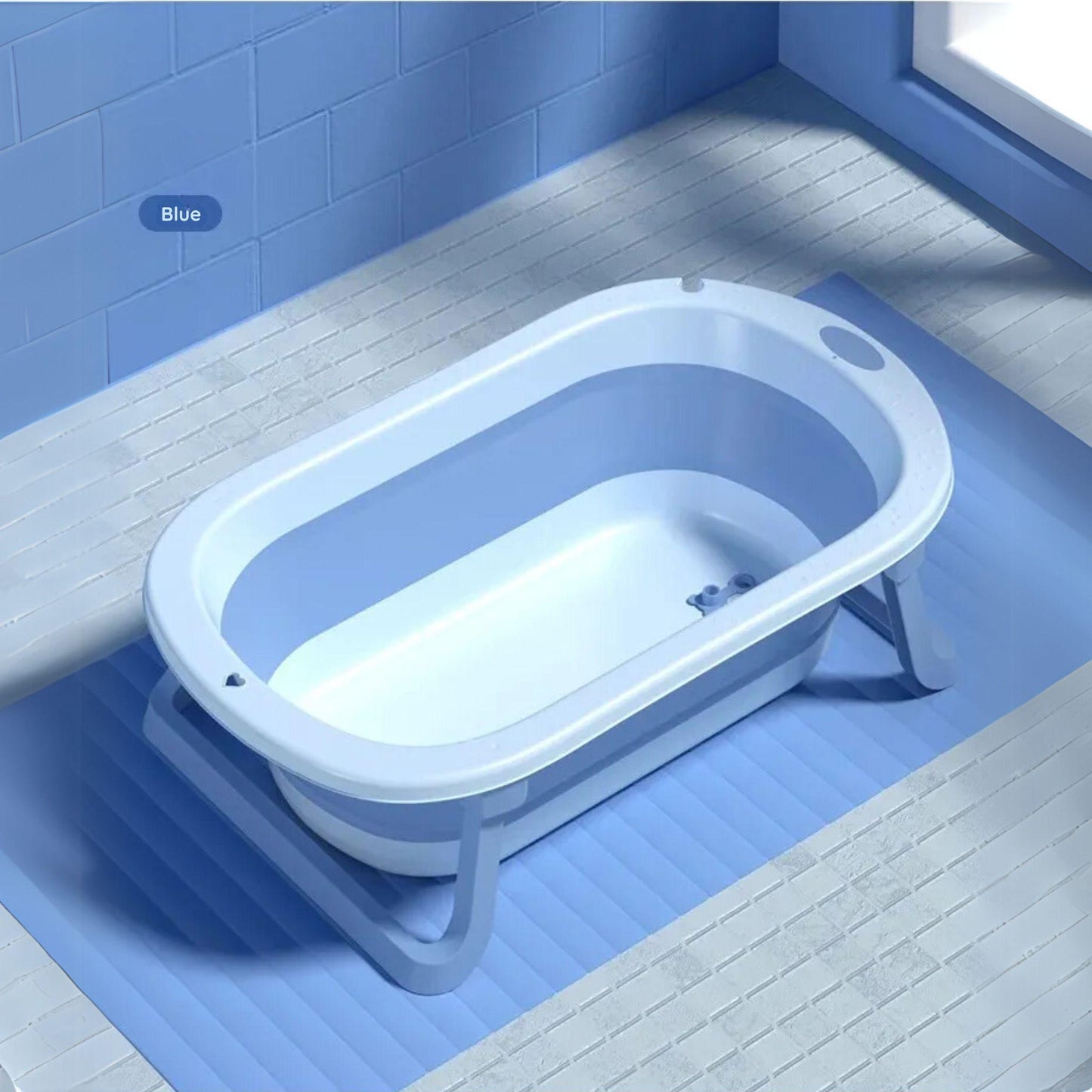 LittleSprout Foldable Baby Bath Tub with Newborn Support