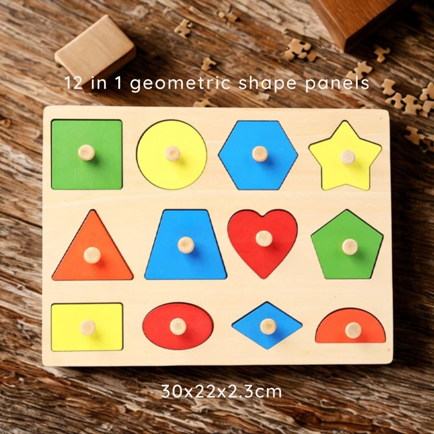 LittleEarth Wooden Shape Sorting Board
