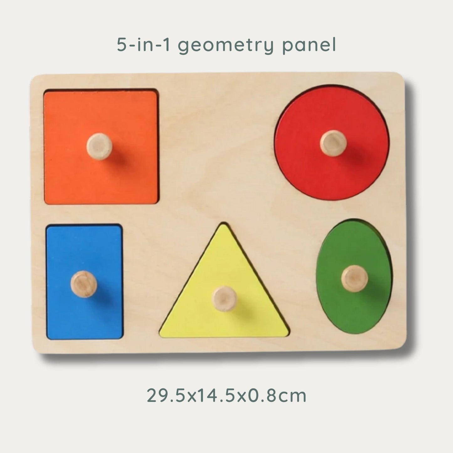 LittleEarth Wooden Shape Sorting Board