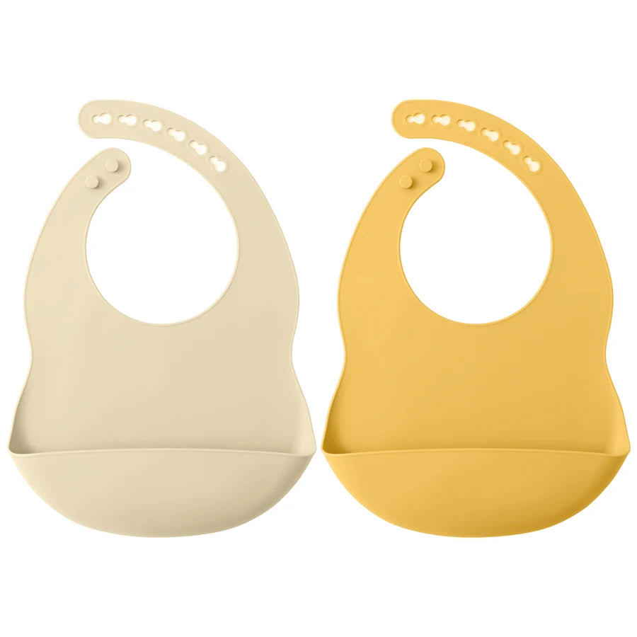 LittleSprout Anti-Spillage Silicone Bibs (2 Pack)