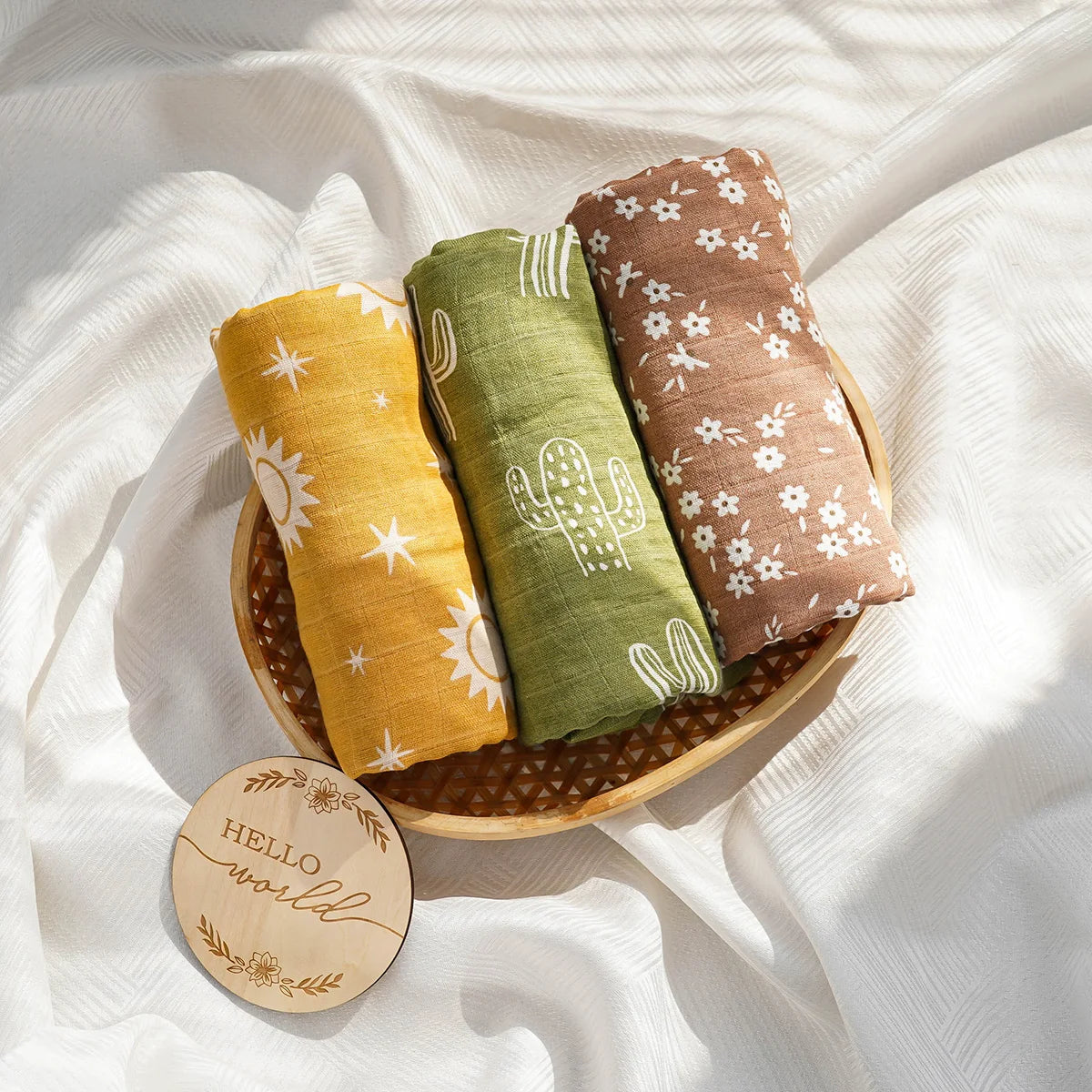 LittleSprout Baby Muslin 3pc Set Large Size (120x110cm)