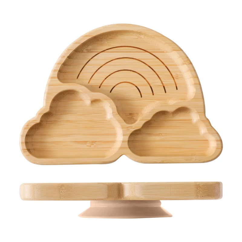 LittleEarth Bamboo Tableware set with suction