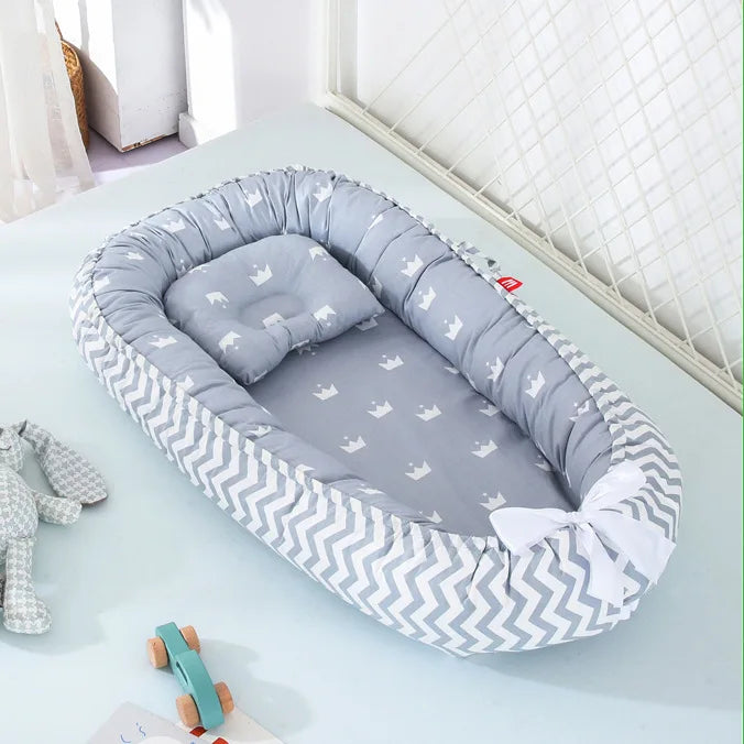 LittleSprout Newborn Baby Nest 85x50cm with Pillow