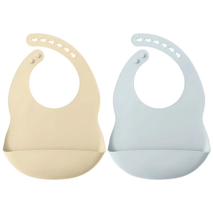 LittleSprout Anti-Spillage Silicone Bibs (2 Pack)