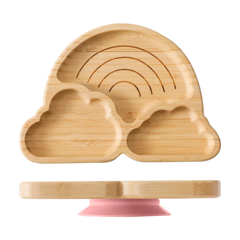 LittleEarth Bamboo Tableware set with suction