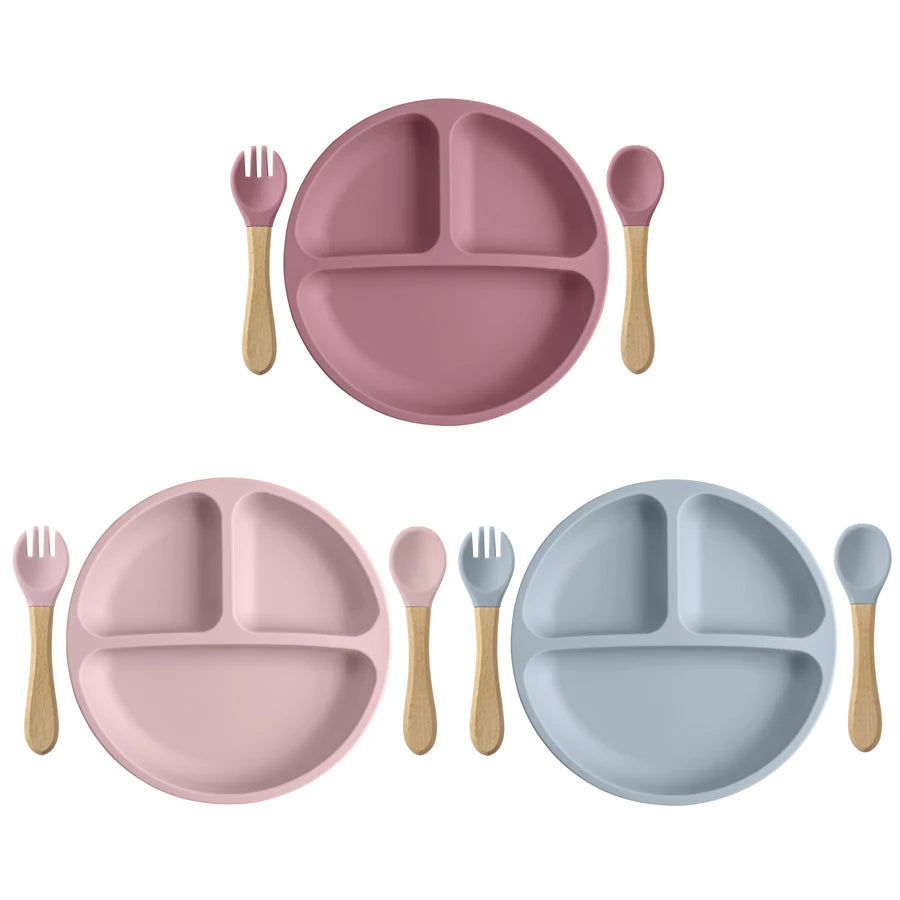 LittleSprout Silicone Tableware Weaning Set