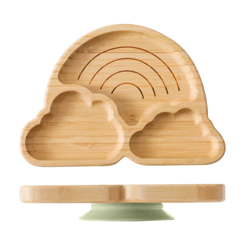 LittleEarth Bamboo Tableware set with suction