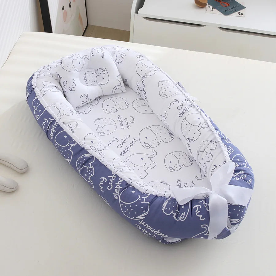 LittleSprout Newborn Baby Nest 85x50cm with Pillow