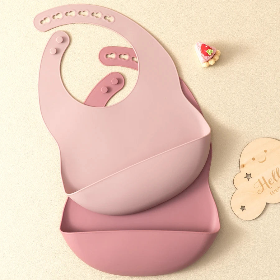 LittleSprout Anti-Spillage Silicone Bibs (2 Pack)