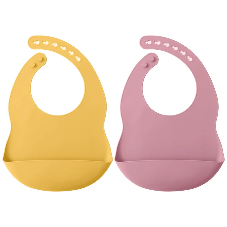 LittleSprout Anti-Spillage Silicone Bibs (2 Pack)