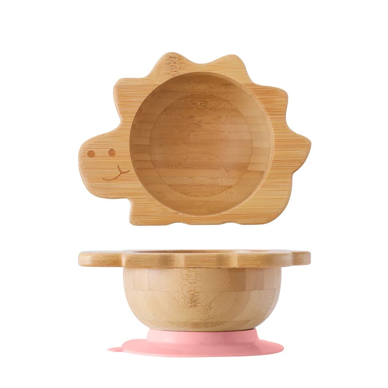 LittleEarth Bamboo Tableware set with suction