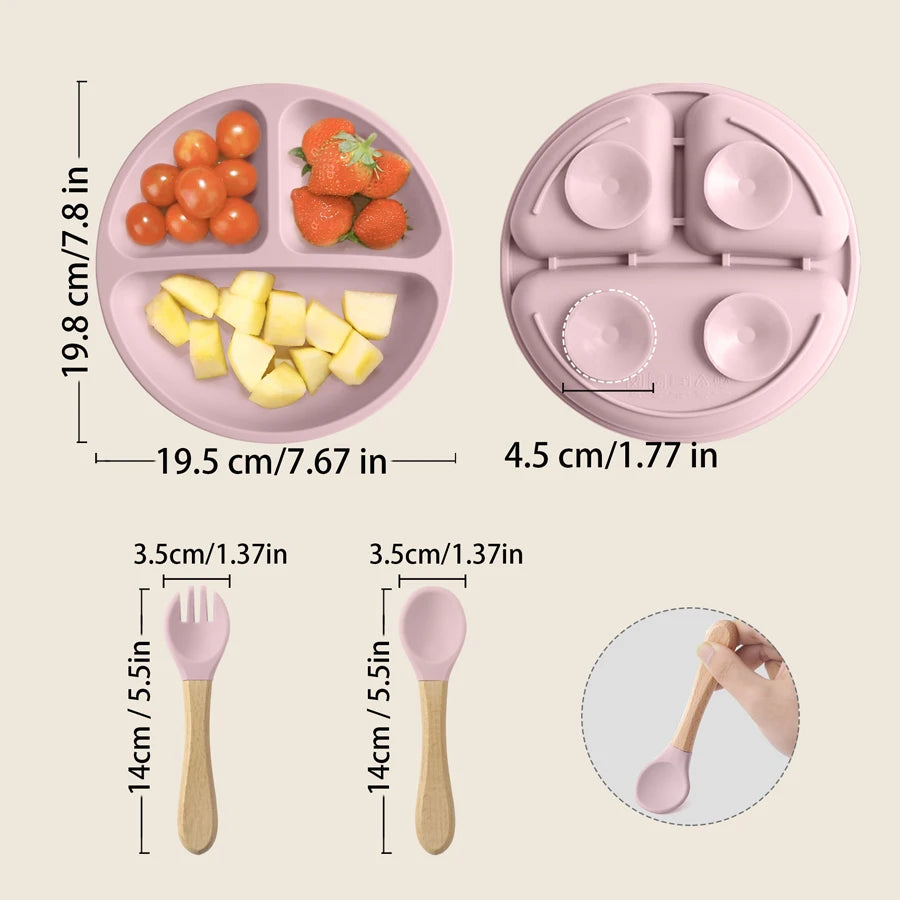 LittleSprout Silicone Tableware Weaning Set