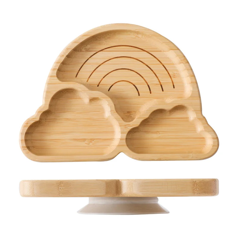 LittleEarth Bamboo Tableware set with suction