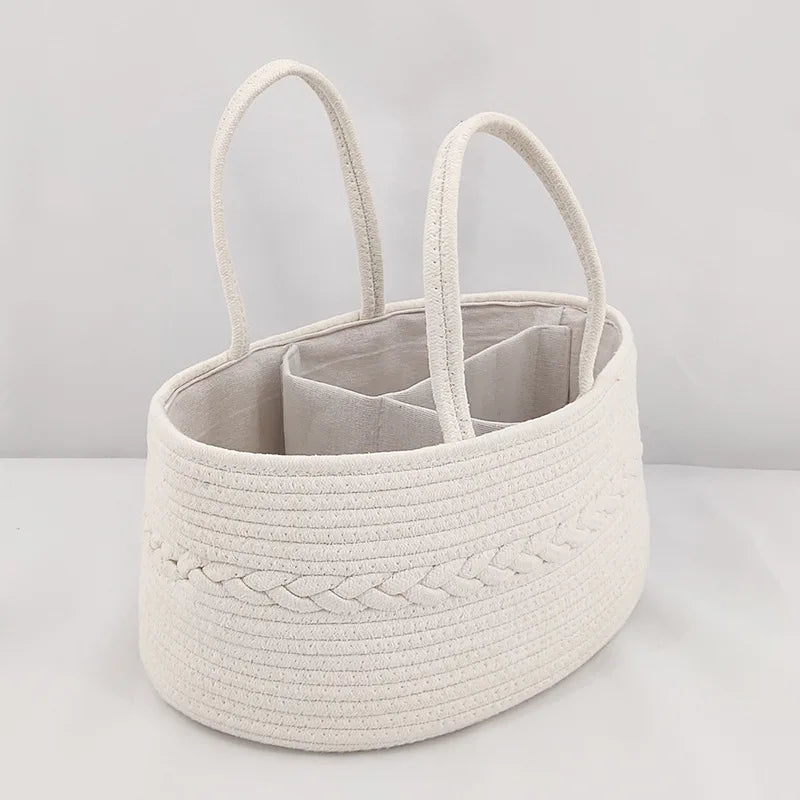 LittleEarth Baby Changing Caddy Basket