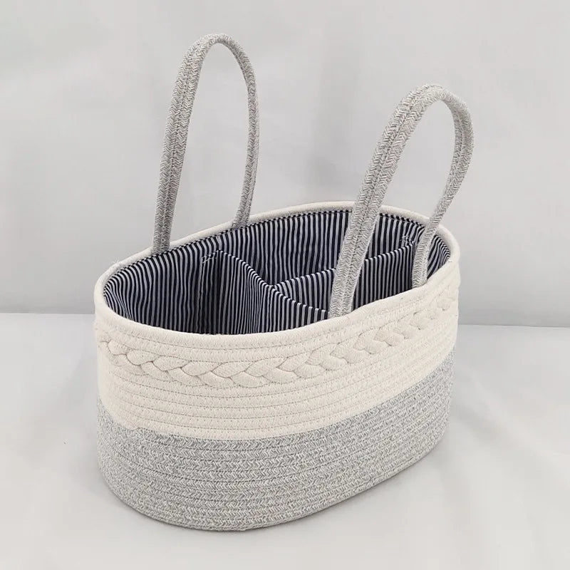 LittleEarth Baby Changing Caddy Basket