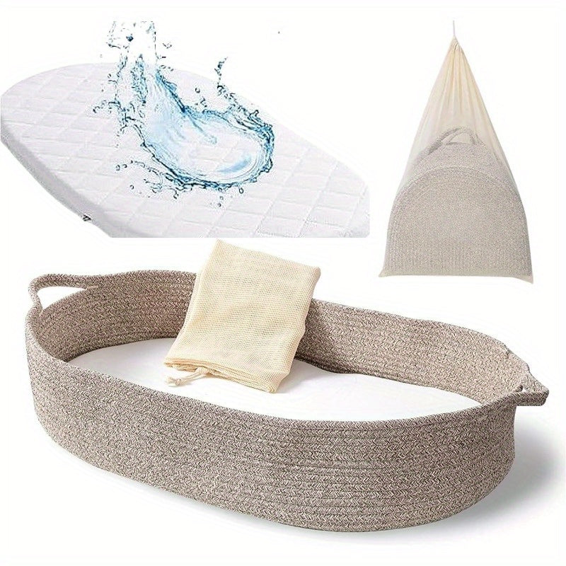 LittleEarth Baby Cradle, Baby Nest, Baby Changing (74x41cm)
