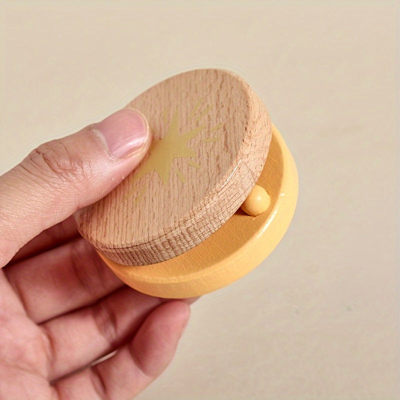 LittleEarth Wooden Cloud Rattle and Musical Toy Set