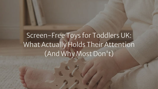 Screen-free developmental toy for toddlers UK | Sage and Snuggle wooden toy range