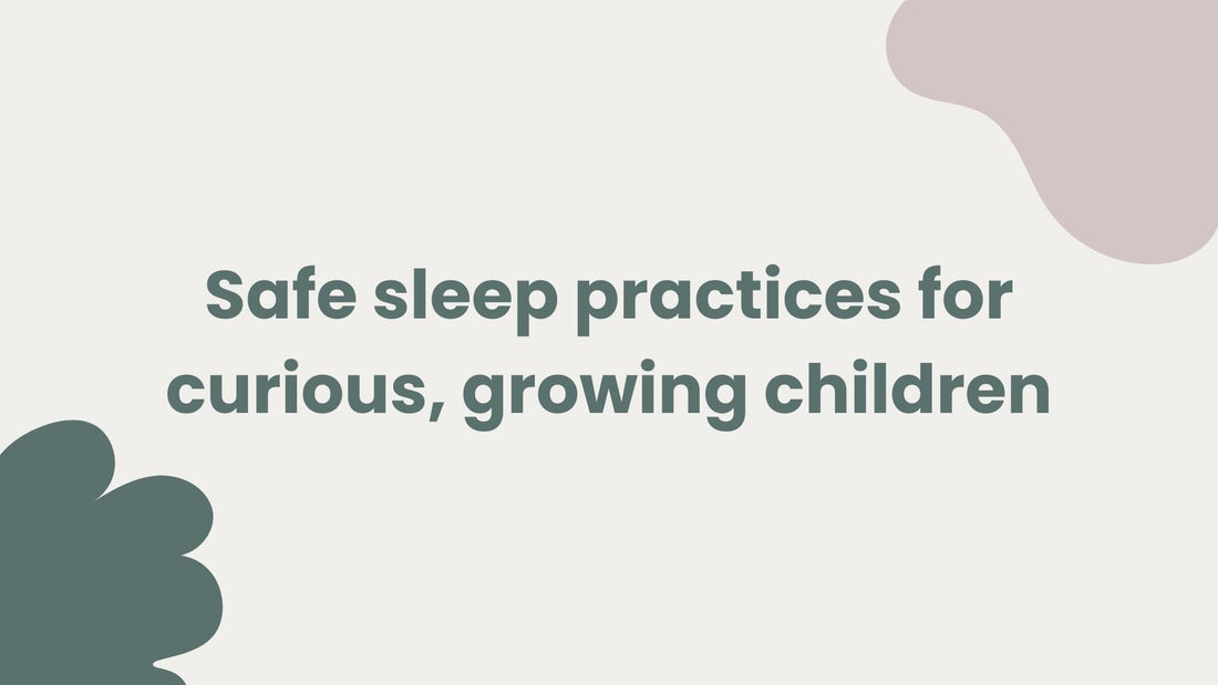 Image Title: Safe sleep practices for curious, growing children