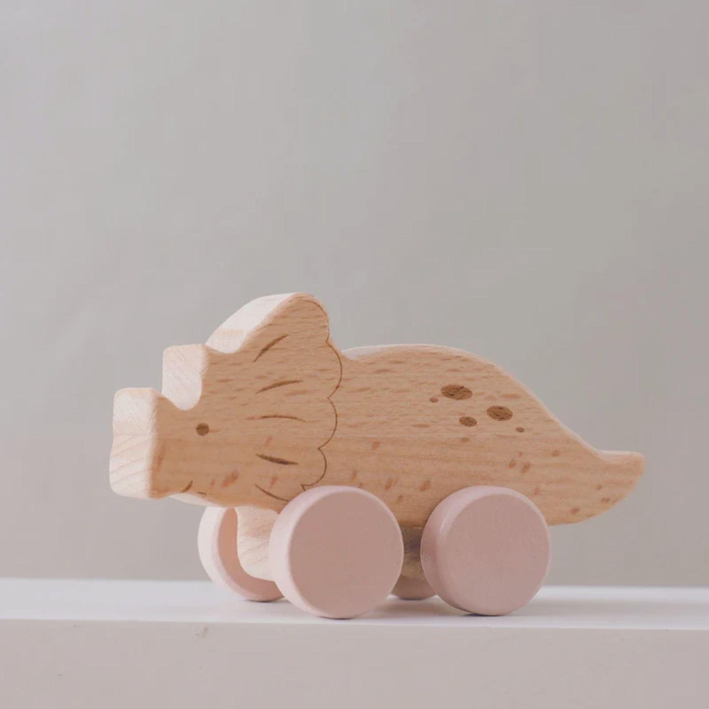 LittleEarth Wooden Teething Dinosaur Toys