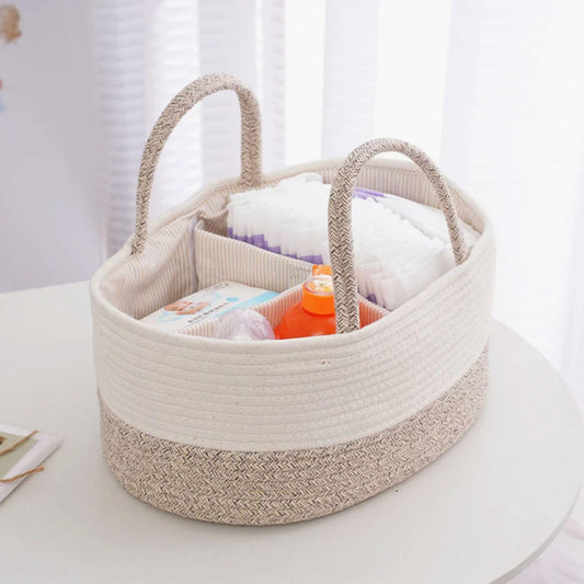 LittleEarth Baby Changing Caddy Basket