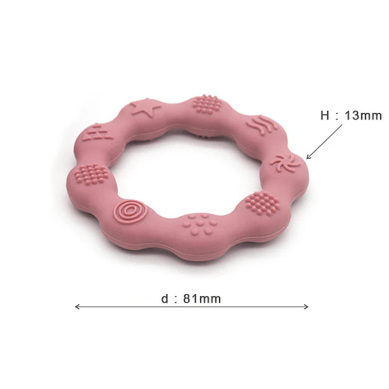 LittleSprout Baby Silicone Ring Teether
