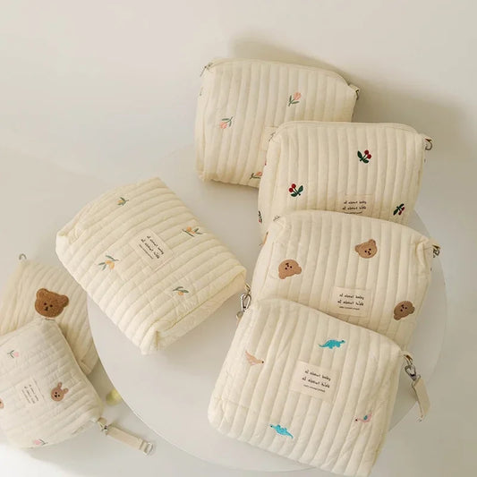 LittleSprout Cotton Nappy Caddy Bag (25 x 16cm)