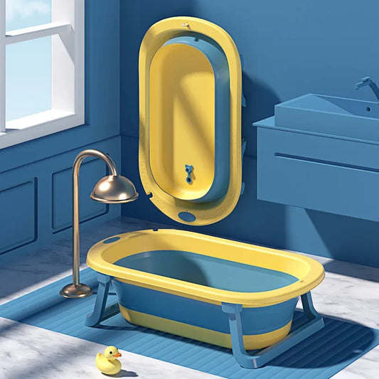 LittleSprout Foldable Baby Bath Tub with Newborn Support